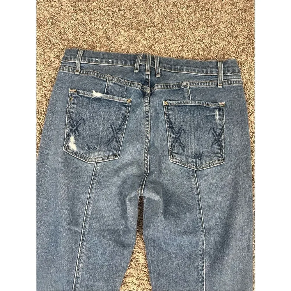 McGuire Denim Lido High Rise Step Hem Jeans Women’s 30 Slim Straight Denim